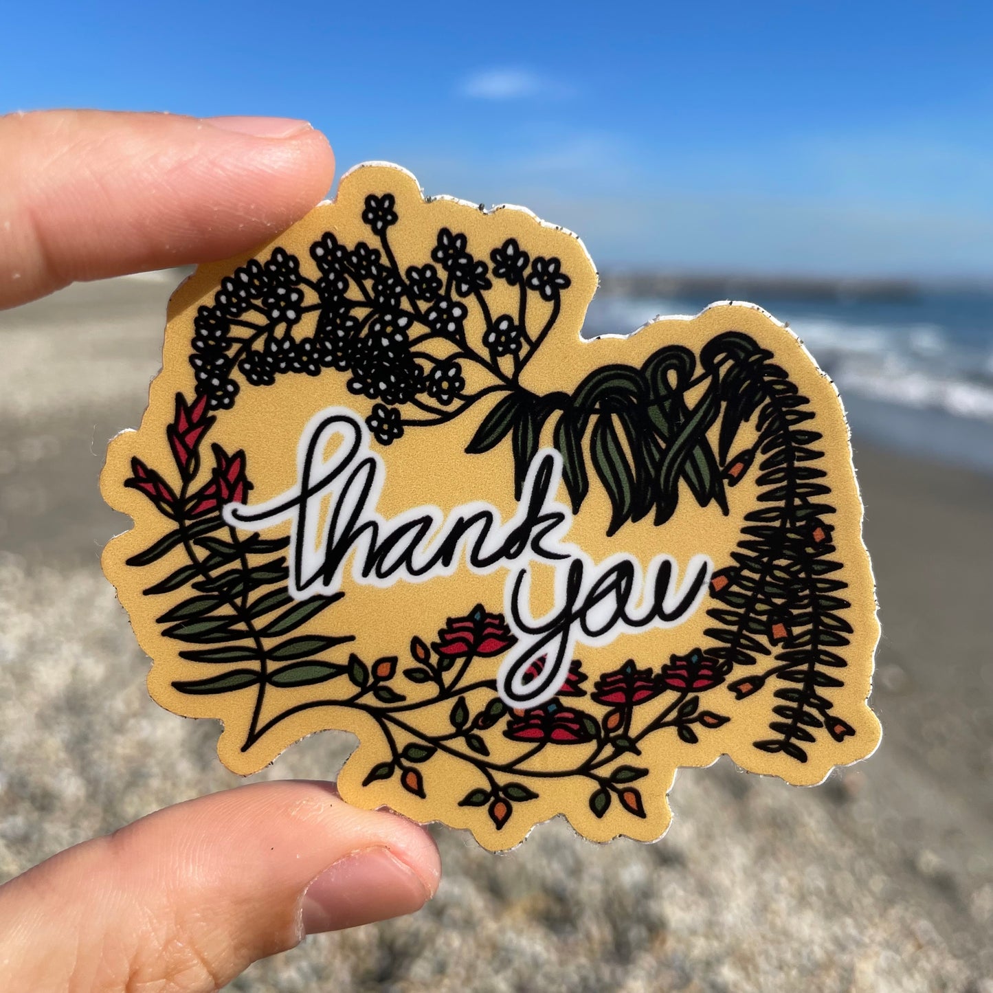 ‘Thank you” Vinyl Sticker